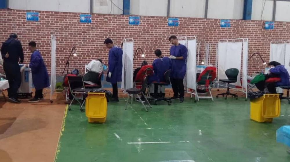 ارائه خدمات درمانی هلال احمر به بیش از ۶٠٠ نفر در رفسنجان