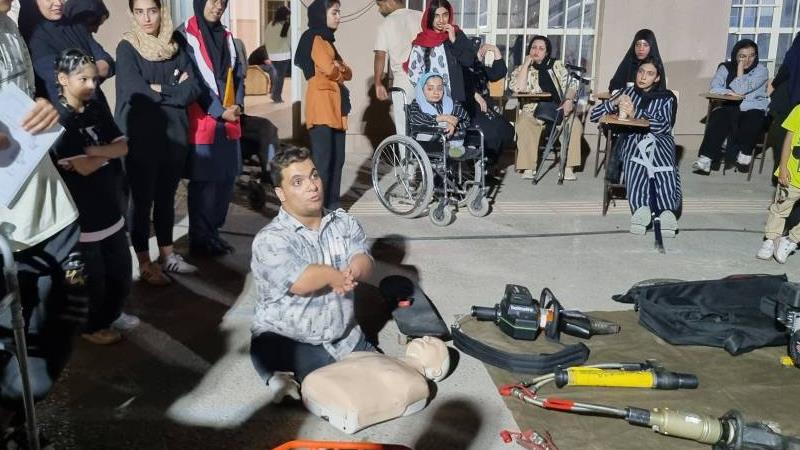 آموزش معلولان جسمی در کرمان برای اولین بار