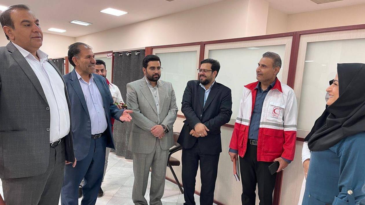 بهره مندی بیش از ٧ هزار نفر از خدمات هلال احمر بم