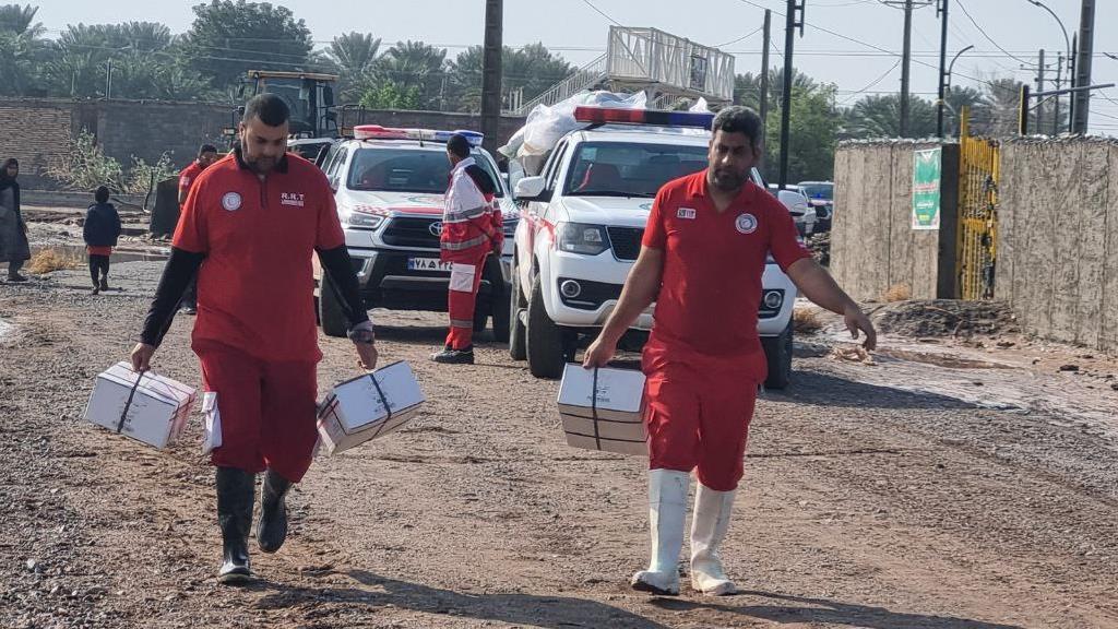 امدادرسانی هلالاحمر کرمان به بیش از ۴۶٠٠ نفر در پی سیل، برف و کولاک اخیر